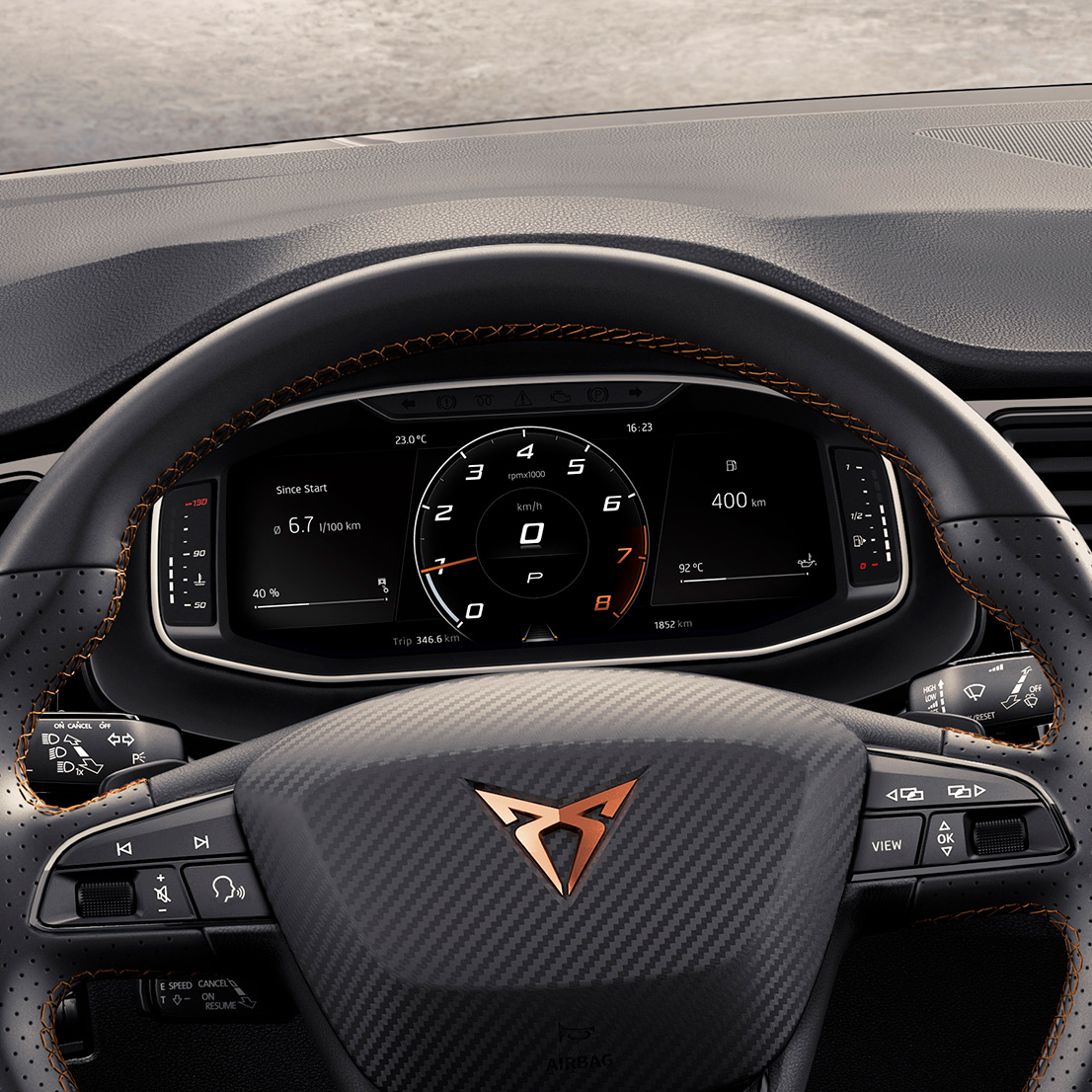 CUPRA Ateca steering wheel